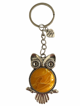 Load image into Gallery viewer, Owl Keychain - Canary