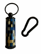 Load image into Gallery viewer, Keepsake / Keep Safe Keychain - Royal Blue Matrix