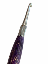 Load image into Gallery viewer, Crochet Handle & Hook Set - Purple Box Elder