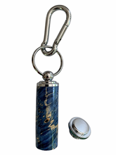 Load image into Gallery viewer, Keepsake / Keep Safe Keychain - Blue Box Elder