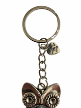 Load image into Gallery viewer, Owl Keychain - White Lightening