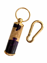 Load image into Gallery viewer, Keepsake / Keep Safe Keychain - Purple Agate