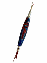 Load image into Gallery viewer, Double Ended Seam Ripper - Blue Swirls