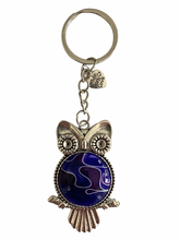 Load image into Gallery viewer, Owl Keychain - Plum Royale