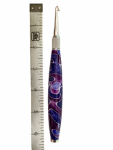 Load image into Gallery viewer, Crochet Handle & Hook Set (Extra Long) - Plum Royale