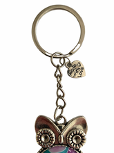 Load image into Gallery viewer, Owl Keychain - Cotton Candy