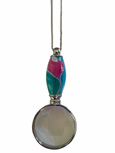 Load image into Gallery viewer, Mini Magnifier on a Chain - Cotton Candy (C)
