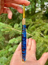 Load image into Gallery viewer, Crochet Handle & Hook Set (Extra Long) - Autumn Mist (copper glitter)