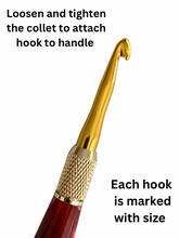 Load image into Gallery viewer, Crochet Handle & Hook Set (Extra Long) - Banshee