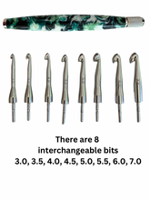 Load image into Gallery viewer, Crochet Handle & Hook Set (Extra Long) - Marshland