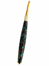 Load image into Gallery viewer, Crochet Handle & Hook Set (Extra Long) - Egyptian Turquoise