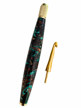 Load image into Gallery viewer, Crochet Handle & Hook Set (Extra Long) - Egyptian Turquoise