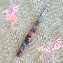 Load image into Gallery viewer, Crochet Handle & Hook Set (Extra Long) - Dragon Skin