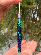 Load image into Gallery viewer, Crochet Handle & Hook Set (Extra Long) - Purple Dragon