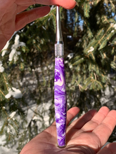 Load image into Gallery viewer, Crochet Handle & Hook Set (Extra Long) - Lilac Pearl