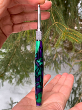 Load image into Gallery viewer, Crochet Handle & Hook Set (Extra Long) - Purple Dragon