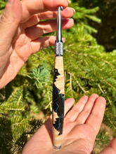 Load image into Gallery viewer, Crochet Handle & Hook Set (Extra Long) - Moonrise Silver