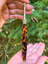 Load image into Gallery viewer, Crochet Handle & Hook Set (Extra Long) - Midnight Flame