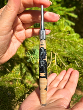 Load image into Gallery viewer, Crochet Handle & Hook Set (Extra Long) - Moonrise Silver