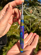 Load image into Gallery viewer, Crochet Handle & Hook Set (Extra Long) - Cosmic Grape