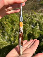 Load image into Gallery viewer, Crochet Handle & Hook Set (Extra Long) - Precious Metals