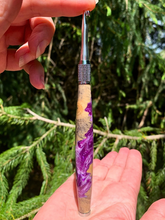 Load image into Gallery viewer, Crochet Handle & Hook Set (Extra Long) - Purple Agate