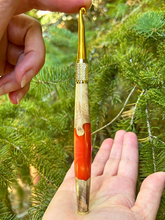 Load image into Gallery viewer, Crochet Handle & Hook Set (Extra Long) - Orange Divine