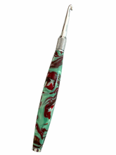 Load image into Gallery viewer, Crochet Handle & Hook Set (Extra Long) - Crimson Mint