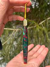 Load image into Gallery viewer, Crochet Handle & Hook Set (Extra Long) - Bloodstone