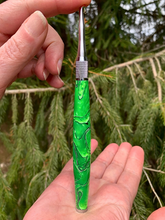 Load image into Gallery viewer, Crochet Handle & Hook Set (Extra Long) - Green Hornet