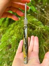 Load image into Gallery viewer, Crochet Handle & Hook Set (Extra Long) - Silver & Gold GLITTER GALORE