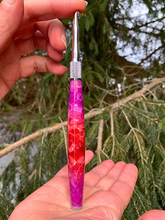 Load image into Gallery viewer, Crochet Handle & Hook Set (Extra Long) - Strawberry Dacquiri