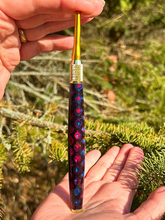 Load image into Gallery viewer, Crochet Handle & Hook Set (Extra Long) - Fuschia Flyer (Dragon Scale Series)