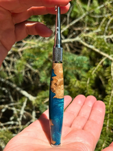 Load image into Gallery viewer, Crochet Handle & Hook Set - Poseidon (Extra short for pencil grippers) Chunky