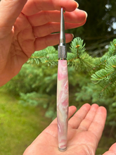 Load image into Gallery viewer, Crochet Handle & Hook Set (Extra Long) - Pearly Pink Opal LIMITED EDITION