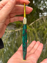 Load image into Gallery viewer, Crochet Handle & Hook Set (Extra Long) - Bloodstone