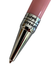 Load image into Gallery viewer, Hope-Love Breast Cancer Pen - Pretty in Pink Gold