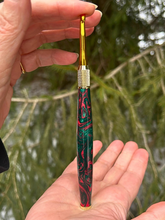 Load image into Gallery viewer, Crochet Handle & Hook Set (Extra Long) - Bloodstone