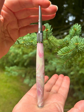 Load image into Gallery viewer, Crochet Handle & Hook Set (Extra Long) - Pearly Pink Opal LIMITED EDITION