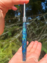 Load image into Gallery viewer, Crochet Handle & Hook Set (Extra Long) - Nebula (Glitter filled)