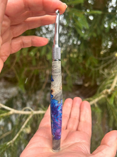 Load image into Gallery viewer, Crochet Handle & Hook Set (Extra Long) - Purple Tide