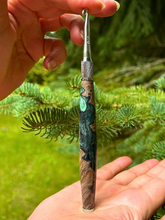 Load image into Gallery viewer, Crochet Handle & Hook Set (Extra Long) - Maple Burl Speciality