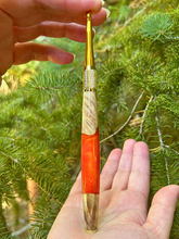 Load image into Gallery viewer, Crochet Handle & Hook Set (Extra Long) - Orange Divine