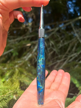 Load image into Gallery viewer, Crochet Handle & Hook Set (Extra Long) - Nebula (Glitter filled)