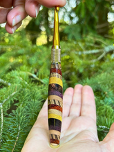 Load image into Gallery viewer, Crochet Handle & Hook Set - Mixed Woods (Short for pencil grippers)