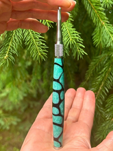 Load image into Gallery viewer, Crochet Handle & Hook Set (Extra Long) - Magic Mint GLOW IN THE DARK