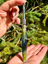 Load image into Gallery viewer, Crochet Handle & Hook Set (Extra Long) - Peacock Plume