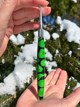 Load image into Gallery viewer, Crochet Handle & Hook Set (Extra Long) - Slime Green GLOW in the DARK