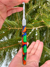 Load image into Gallery viewer, Crochet Handle & Hook Set (Extra Long) - Tie Dye