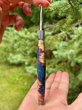 Load image into Gallery viewer, Crochet Handle & Hook Set (Extra Long) - Neon Dream